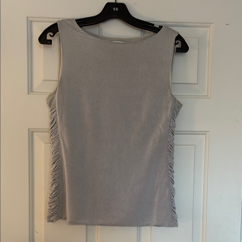 Armani Black and White Sleeveless Top